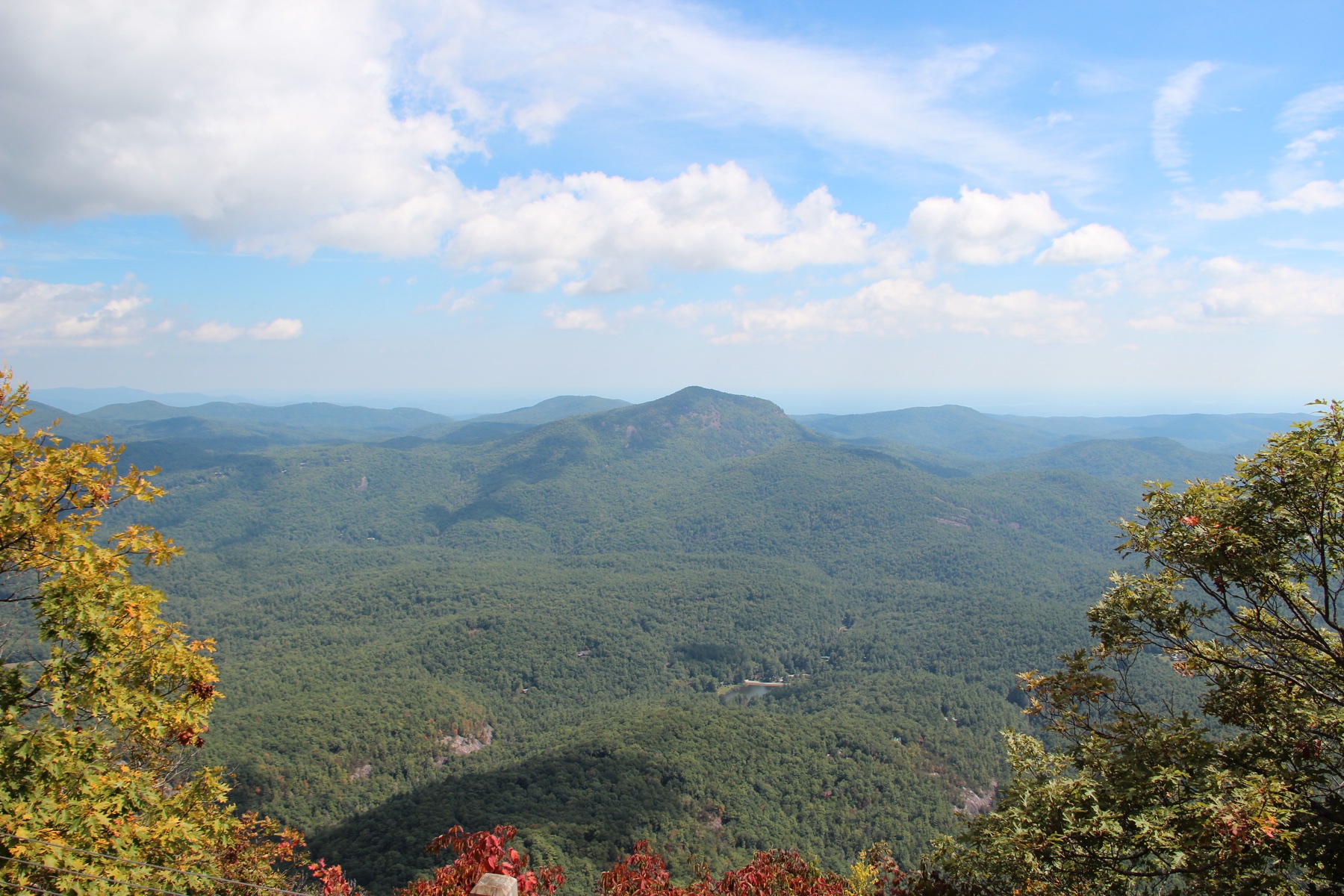 Terrapin Mountain and the Blue Ridge from the Whiteside ridge near Cashiers