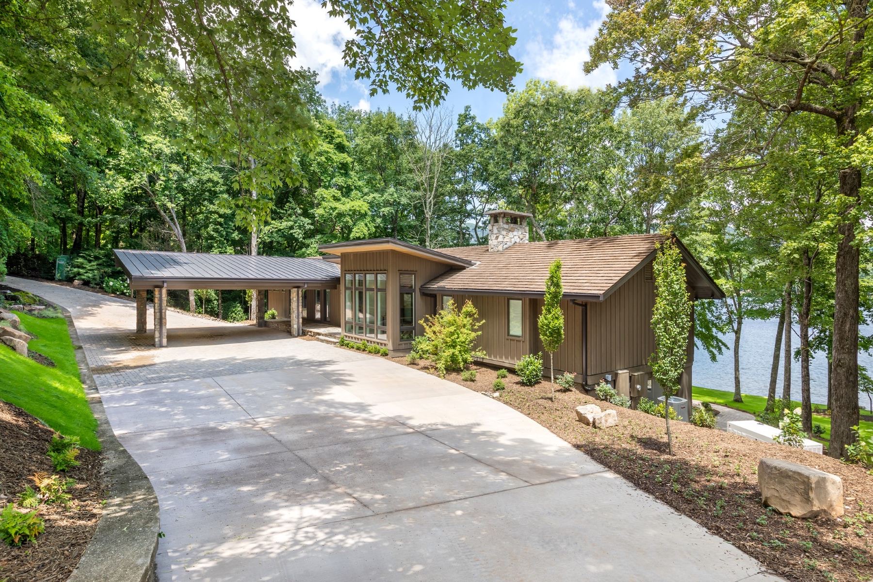 A renovated lake house